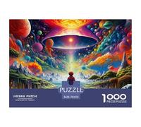 Paisaje Cósmico Fantástico Puzzle de 1000 Piezas Papel para Adultos Estilo Artístico Futurista Puzzle para Toda la Familia Decorativo Relajante Regalo 70x50cm/1000pcs