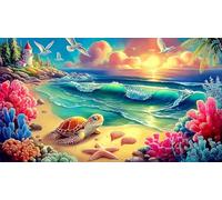 Paisaje costero Puzzle de 1000 Piezas para la Familia Cartón 100% Reciclado Juegos educativos clásicos 38x26cm/1000pcs