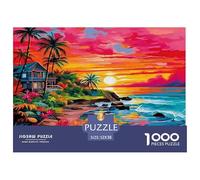 Paisaje Costero Rompecabezas Clásicos De 1000 Piezas Juego EduGatoivo Rompecabezas Decorativo Doméstico Cartón 100% Reciclado Rompecabezas para Familia Y Adultos 52x38cm/1000pcs