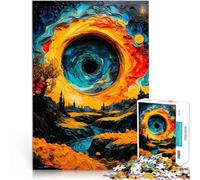 Paisaje de Agujero Negro Rompecabezas para Adultos 1000 Piezas Juego Familiar para aliviar el estrés: desafío difícil Obra de Arte 38x26cm