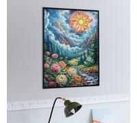 Paisaje de Amanecer en el mar de Nubes Puzzle 500 Piezas Educativo 3D Familiar Premium Animales y Plantas Rompecabezas para Familia Desafío Intelectual DIY Creativo Decoración Hogar 500 PCS