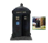 Paisaje de de policía en miniatura: elimine la decoración aburrida del tanque sin esfuerzo, orificio de refugio de resina duradero, paisaje retro de ciencia ficción | Pequeño escondite de acuario