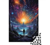 Paisaje de fantasía cósmica 1000 Pieza Stock De Cartas Premium Rompecabezas Conjunto para Adultos Desafío Juego Educativo Presente Divertido Paquete De Valor 38x26cm/1000pcs