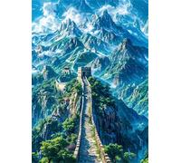 Paisaje de la Gran Muralla - Puzle de 300 Piezas - Rompecabezas DIY Pintura, Entretenimiento Creativo, para Adultos Mayores de 14 años Decoración del Hogar