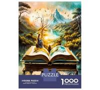 Paisaje de Libro mágico 1000 Piezas - Set De Puzzle Libro de Cuentos Encantado para Adultos, Cartón Reciclado - Reto Educativo Chulo, Juego En Casa, Genial Idea De Regalo para Fans - 38x26cm/1000pcs