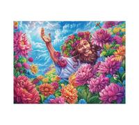 Paisaje de mar de Rosas Puzzles 500 Piezas Alivio Estrés Mental Flora Rose Deep Rompecabezas 3D para Toda La Familia Juguete Educativo Desafío Intelectual 500 PCS