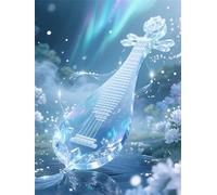 Paisaje de Pipa de Cristal - Puzle de 100 Piezas - Rompecabezas DIY Pintura, Entretenimiento Creativo, para Adultos Mayores de 14 años Decoración del Hogar