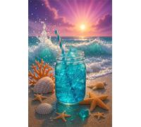 Paisaje de Playa soleada Puzzle 500 Piezas,Rompecabezas DIY Adultos,Puzle Clásico para Adultos Entretenimiento Creativo, Juegos Desafiantes