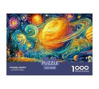 Paisaje de un Planeta Estrellado 1000 Puzzles Adults Puzzle Adults Puzzle Gifts Birthday Difficult Impossible Challenging & Brainteasing 52x38cm/1000pcs