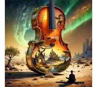 Paisaje de violín Puzzle 120 Piezas,Rompecabezas DIY Adultos,Puzle Clásico para Adultos Entretenimiento Creativo, Juegos Desafiantes