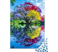 Paisaje del árbol del Arco Iris 1000 Piezas Stock De Cartas Premium Rompecabezas Clásicos Pareja Socios Alivio del Estrés Decoración De Paredes Paquete De Valor 70x50cm/1000pcs