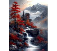 Paisaje del desván del árbol Rojo Puzzle 1500 Piezas,Rompecabezas DIY Adultos,Puzle Clásico para Adultos Entretenimiento Creativo, Juegos Desafiantes