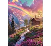 Paisaje del río Rainbow Puzzle de 150 Piezas para Adultos, Rompecabezas Adultos Imposible, Juego de Habilidad para Toda La Familia, Regalo para Ella o Él