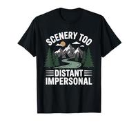 Paisaje Demasiado Distante Impersonal Senderos Montaña Bosque Camiseta