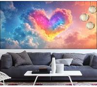 Paisaje Diamond Painting 40x100cm Pintura de Diamante Adultos Amar Diamond Art,DIY Cristal Artes Artesanal Bordado Lienzo Kits Punto Cruz Manualidades Adultos,Decoración Pared Hogar Regalos LT-14