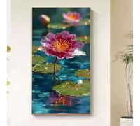 Paisaje Diamond Painting Adultos, Diamond Painting Flor Pintura de Diamante para Niños 5D Cristal Strass Bordado Punto de Cruz Puzzle Dibujos con Diamantes Kit para Decoración Hogar 100x200cm w1-30tb