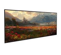 Paisaje Diamond Painting Arquitectura Diamond Painting Adultos, 5D DIY Pintura Diamante Manualidades Adultos Cristal Punto de Cruz para Decoración De Pared Del Hogar, Regalos 100x200CM PJY9 J-V