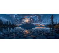 Paisaje Diamond Painting Grande 100x200cm, 5D Diamond Painting Adultos RíO, DIY Manualidades Adultos Kit Punto de Cruz, Cuadro Diamantes de Imitación Kit Bordado, Decoracion Hogar Regalo S-4509