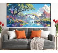 Paisaje Diamond Painting Grande 80x160cm Diamond Art Puente,2026 New Pintura Diamante Adultos Manualidades,5D Taladro Completo Bordado Puzzle de Diamantes Principiantes Kit del Decoración O-974M