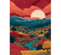 Paisaje Diamond Painting Historietas Diamond Painting Niños, 5D DIY Punto de Cruz Cuadro Diamantes Kit, Manualidades Adultos, Manualidades Pintura Diamante Adultos Kit, Regalo 70 x 95 cm -TL17O6