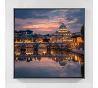 Paisaje Diamond Painting Kit Completo, Diamond Painting Basílica de San Pedro Pintura Diamante Adultos, Hazlo tú Mismo 5D Cristal Bordado de Punto de Cruz Puzzle Pintura Diamante 35x35cm rd2-o71