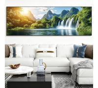 Paisaje Diamond Painting Paisaje Diamond Painting Adultos Grande XXL, 5D Cuadro Diamantes Manualidades Adultos, DIY Ronda Pintura Diamante Punto de Cruz para Decoración Pared Hogar, 50x150cm, Model224