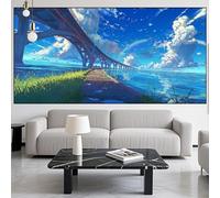 Paisaje Diamond Painting Puente Grande Diamond Painting Kit Completo Pintura,Dibujos con Diamantes 5D Punto de Cruz,DIY Puzzle Diamantes para Manualidades Arte para Decor Hogar Regalo,100x300cm LK-700