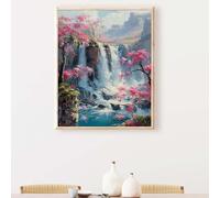 Paisaje Diamond PaintingCaer Diamond Painting Adultos, 5D DIY Pintura Diamante Manualidades Adultos Cristal Punto de Cruz para Decoración De Pared Del Hogar, Regalos Para Mujeres 40x50cm PJY3 5-A