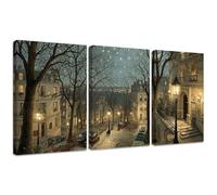 Paisaje DIY 5D Kit de Pintura de Diamante Completo para Adultos 40x50cm, Ciudad Diamond Painting Redondo Mosaico Rhinestone de Punto de Cruz Arte Manualidades Decor de Pared del Hogar e Regalo 2S-143