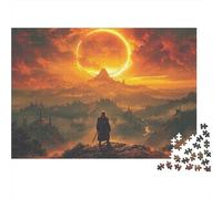 Paisaje fantástico Rompecabezas Arte fantasía épica Cartón Premium 1000 Piezas, Desafío Educativo Adultos, Alivio Estrés, Decoración Pared para Familia 70x50cm/1000pcs
