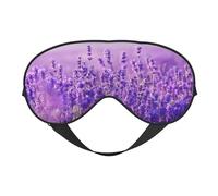 Paisaje Flor Lavanda Púrpura Paisaje, Cubreojos completos Antifaz bloqueador de luz Antifaz para dormir Antifaz suave con los ojos vendados Noche