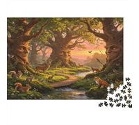 Paisaje Forestal Puzzle de 1000 Piezas Puzzle para Adultos Escena Natural Puzzle para Toda la Familia Relajación y Enfoque 52x38cm/1000pcs