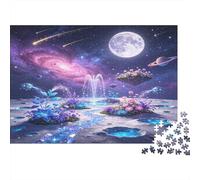 Paisaje Galaxia Fantástica Puzzle de 1000 Piezas Papel para Adultos Noche Misteriosa Relajante Concentración Hogar Regalo 38x26cm/1000pcs