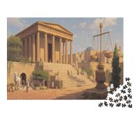 Paisaje Griego Antiguo Painting Rompecabezas Gran Peso Rompecabezas Juego De Habilidad para Toda La Familia 1000pcs (75x50cm)