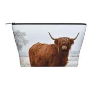 Paisaje Invernal de Las Tierras Altas de Escocia, Bolsa de artículos de tocador Bolsa de Maquillaje Bolsa de cosméticos Bolsa de artículos de tocador de Viaje portátil