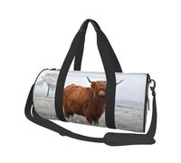 Paisaje Invernal de Las Tierras Altas de Escocia, Bolsa de Viaje de Gran Capacidad, Bolso Redondo, Bolsa de Viaje Deportiva, Bolsa de Mano, Bolsa de Fitness