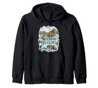 Paisaje irlandés de Irlanda del Norte Lindo Recuerdo de Vacaciones Sudadera con Capucha