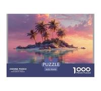 Paisaje isleño Puzzle 1000 Piezas Seaside Paisaje - Colección Artística, Experiencia Zen En Casa, Packaging Cuidado, Póster, 70x50cm/1000pcs