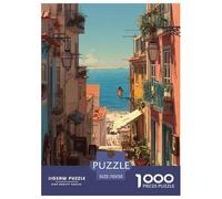 Paisaje isleño Puzzle 1000 Piezas Seaside Paisaje - Colección Artística, Experiencia Zen En Casa, Packaging Cuidado, Póster, 70x50cm/1000pcs