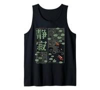 Paisaje japonés Tranquilo en Ukiyo Retro Vaporwave Harajuku Camiseta sin Mangas