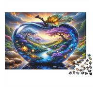 Paisaje mágico de Manzanas Puzzle 1000 Piezas Papel Reciclado para Adultos Puzzle para Adultos Juego Familiar Divertido y desafiante Excelente Idea de Regalo para la Creatividad 38x26cm/1000pcs