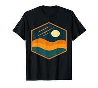 Paisaje Minimalista y Tranquilo a la luz de la Luna Camiseta