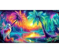 Paisaje Natural 1000 Piezas Puzzle para Toda la Familia Regalo para Mujeres y Hombres Papel Reciclado Desafío de Juego Educativo Juego desafiante 38x26cm/1000pcs
