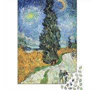 Paisaje Nocturno Estrellado_2 Set De Rompecabezas 1000 Piezas para Jóvenes Adultos, Cartón Reciclado Resistente, Decoración Interior, Regalo Cumpleaños 52x38cm/1000pcs