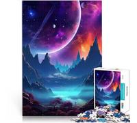 Paisaje onírico del Universo cósmico Puzzles de 1000 Piezas para Adolescentes Juego desafiante con Piezas de Formas aleatorias Que se entrelazan Completamente 38x26cm