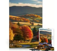 Paisaje otoñal con Camino sinuoso Rompecabezas de 1000 Piezas para Adolescentes Desarrollo Cerebral Escapada Consciente Limpieza Únete Sorpresa Festiva (38x52cm)