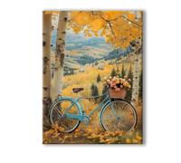 Paisaje Pintar por Numeros Adultos Bicicleta DIY Pintar por Numeros con Marco 100x150cm Manualidades Adultos, Paint by Numbers Adult con 3 Pinceles y Pigmento Acrílico, Home Wall Room Decor 0R-408