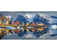 Paisaje Pintar Por Numeros Adultos NiñOs Kits, casa Pintura Por NúMeros Kit Completo De Cuadro Sobre Lienzo Con Pintura Acrilica, Decoracion Hogar Para SalóN, Dormitorio, Sin Marco 60x120cm U-476