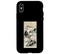 Paisaje Pintura Acuarela China Lago En Las Montañas Carcasa para iPhone X/XS