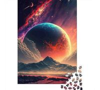 Paisaje Planetario Cósmico Puzzle De 1000 Trozos Papel Grueso Apasionados De Los Fácil Limpiar Ocio En Casa Horas De Entretenimiento Garantizadas 52x38cm/1000pcs